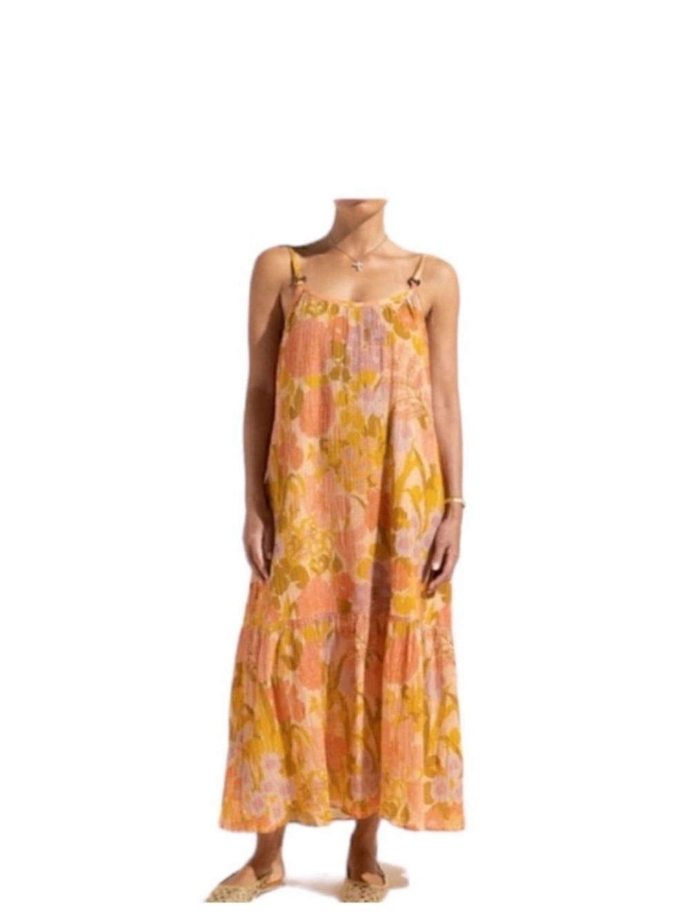 Auguste The Label Faith Edith Maxi Dress  Size 2 / S/ 8 AU/ 36 EU Pink & Orange